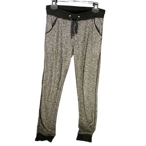 Ardene Grey Heathered and Black Joggers - Small